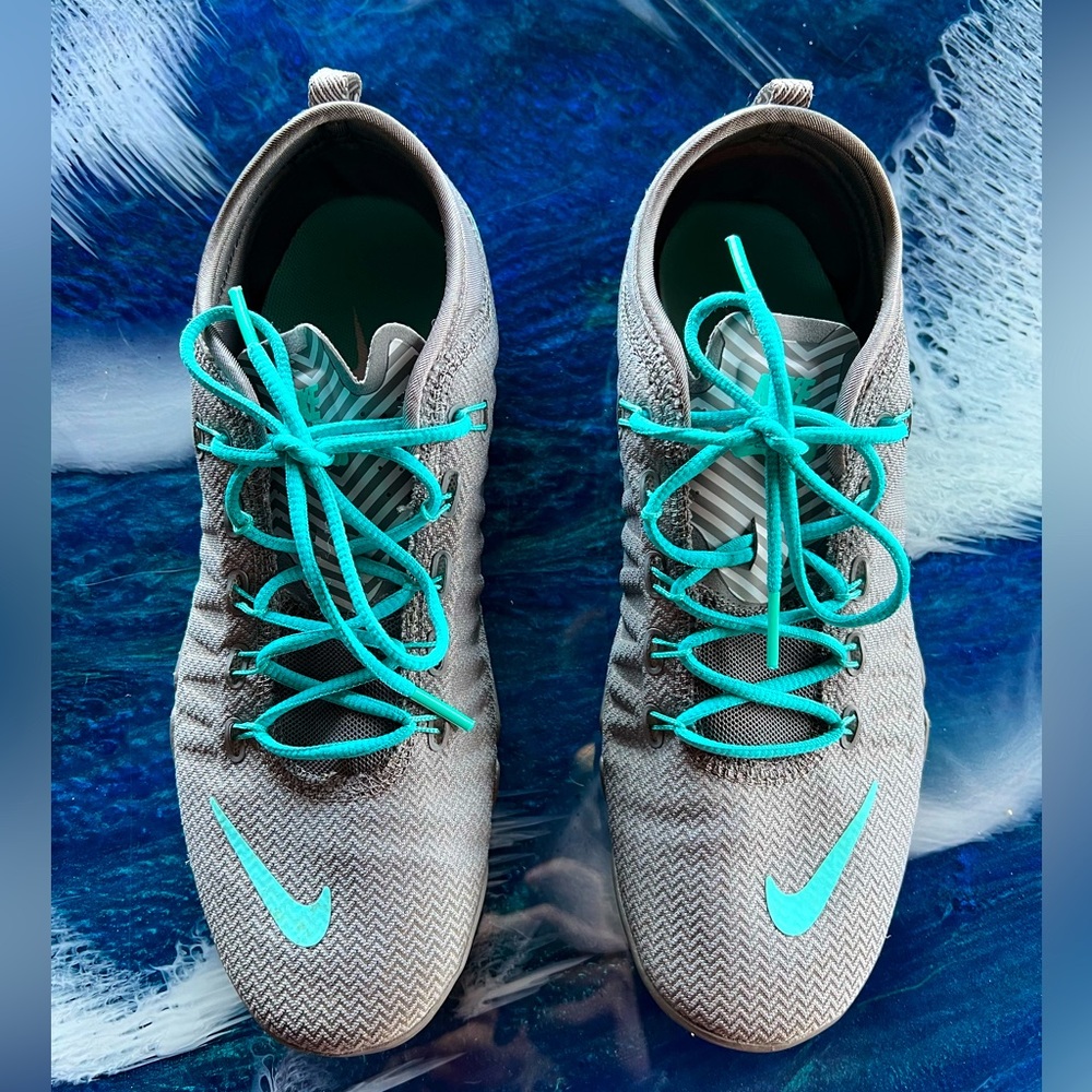 Nike Women's Gray and Teal Barefoot Athletic Shoes